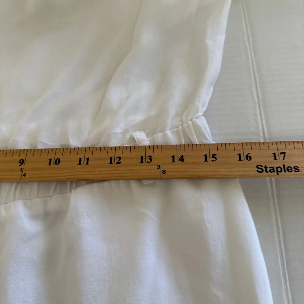 Anthropologie Cloth & Stone Women’s white Strapless‎ Jumpsuit Size S